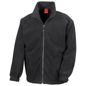 Result Mens Polartherm Fleece Jacket / Black